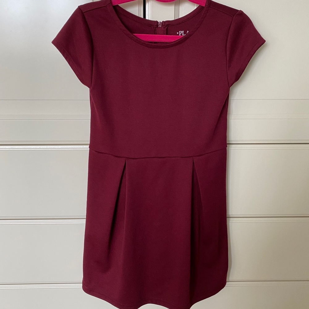 Children’s Place maroon dress.